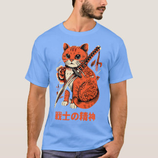Ästhetik Ninja Cat Samurai Japanisch Ar T-Shirt