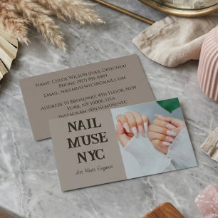 Ästhetik-Schönheitsmarke für Nagelstudio, Spa, Mak Visitenkarte