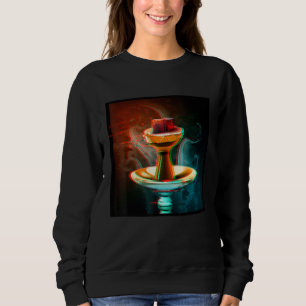 Ästhetik Shisha Glitch Steam Hookah Vaporwave Sweatshirt