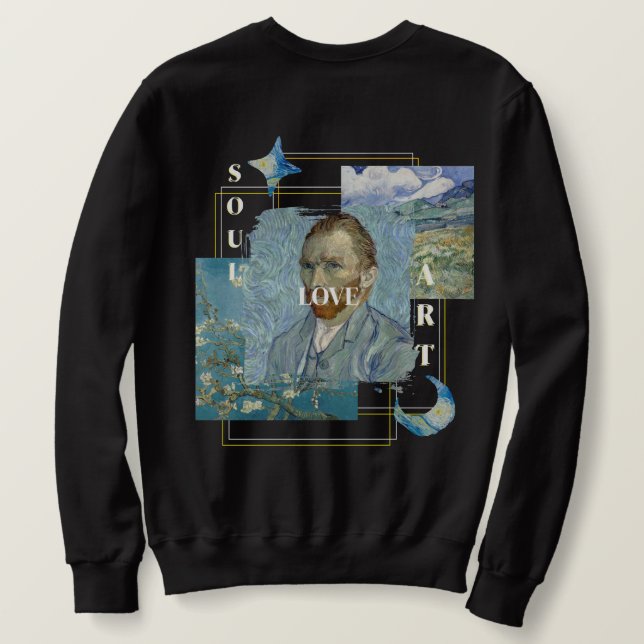 Ästhetik Vincent Van Gogh  Sweatshirt (Design Rückseite)