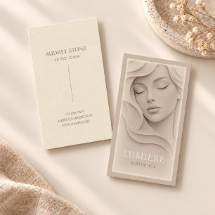 Ästhetiker-Schönheitsspa-Skincare-Salon Visitenkarte