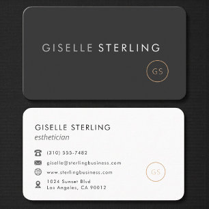 Ästhetiker Schwarz Professional Visitenkarte