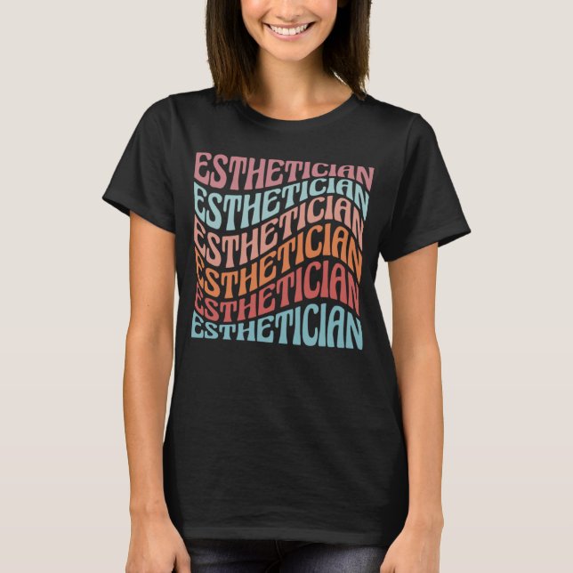 Ästhetikerin Beautician Kosmetology Re T-Shirt (Vorderseite)