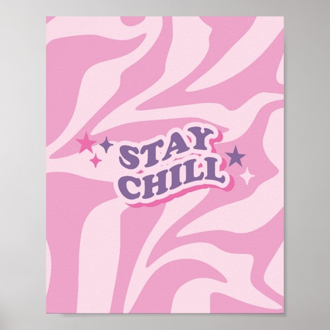 Ästhetisch Bleibe Chillout-Poster der 90er Jahre Poster (Vorne)