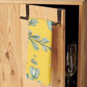 Ästhetisch floral geschirrtuch