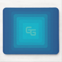 Ästhetisch-grüne und blaue Maus-Pad