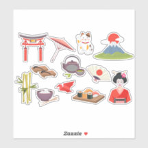 Ästhetisch Japanisch Orientalisch Stickers