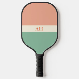Ästhetisch leuchtend farbig geprüfte Retro-Monogra Pickleball Schläger