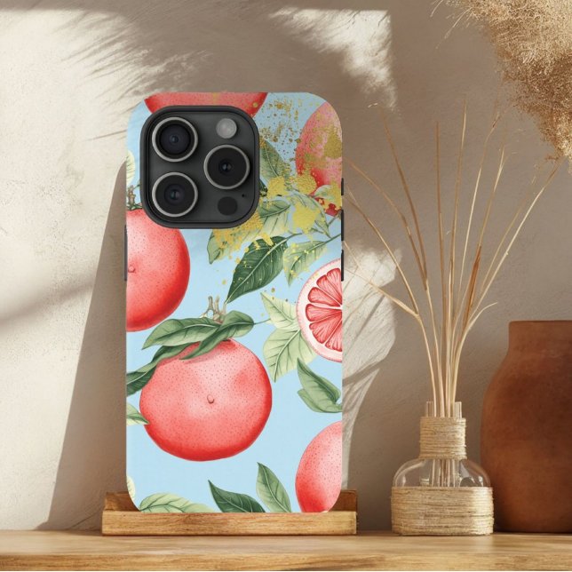 Ästhetisch rosa, pastellblau und goldgrapefruit Case-Mate iPhone hülle (Von Creator hochgeladen)