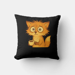 Ästhetisch überforderter Fuchs • Cute Chaos Coffee Kissen