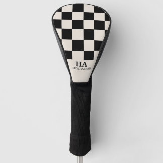 Ästhetisch überprüfte Retro-Mit Monogramm Initiale Golf Headcover