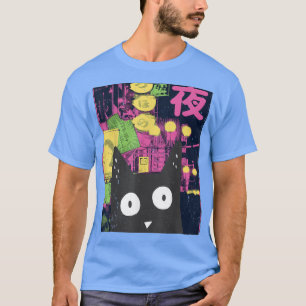 Ästhetische Alt Niedlich Anime Kitten Neko Japan M T-Shirt
