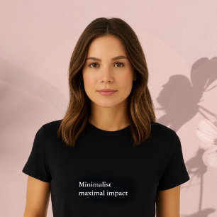 Ästhetische Ausstattung: Minimalistische maximale  T-Shirt