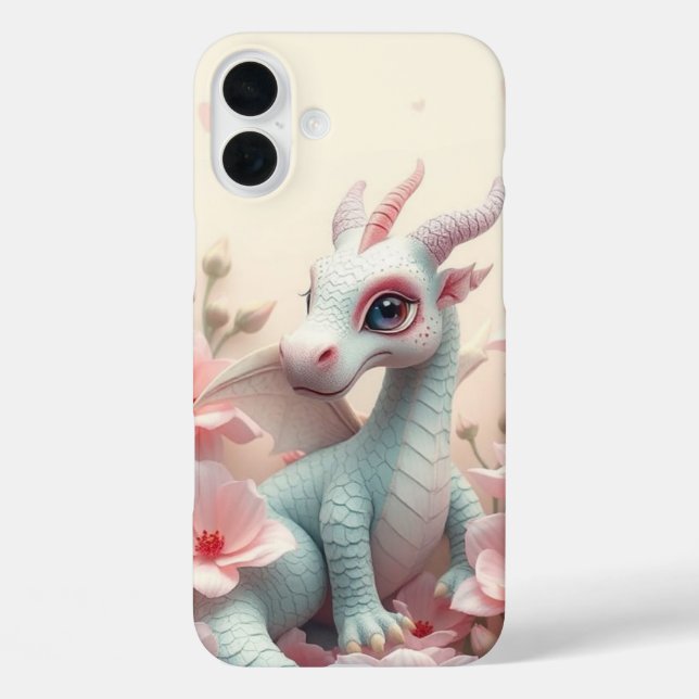 Ästhetische Baby Dragon iPhone Case (Rückseite)