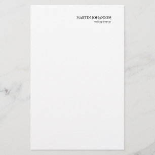Ästhetische Beruflich-schicke White-Business-Karte Briefpapier