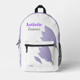 Ästhetische Blätter und Natur Inspiriert Rucksack- Bedruckter Rucksack