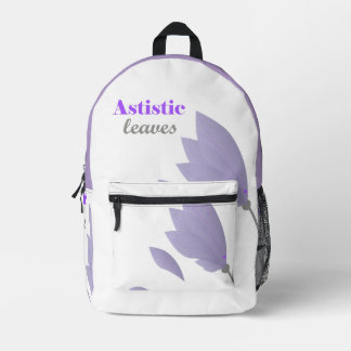 Ästhetische Blätter und Natur Inspiriert Rucksack- Bedruckter Rucksack