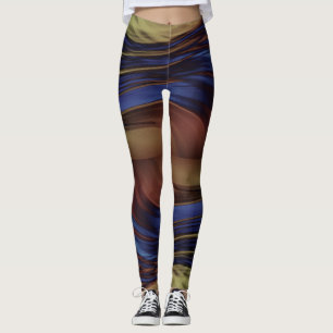 Ästhetische Blicke in Bewegung - Farb-Wave-Pastel Leggings