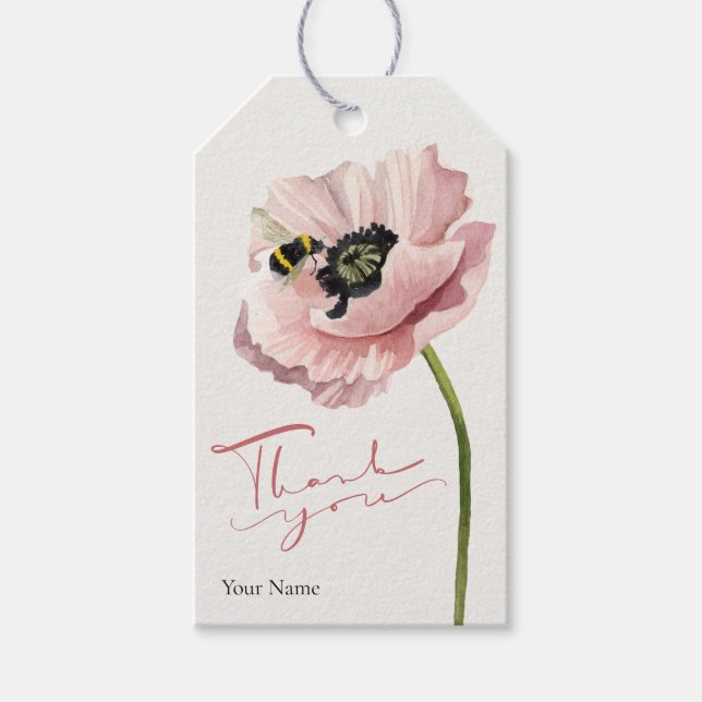 Ästhetische Blume-Blütenstörung Geschenkanhänger (Vorderseite)