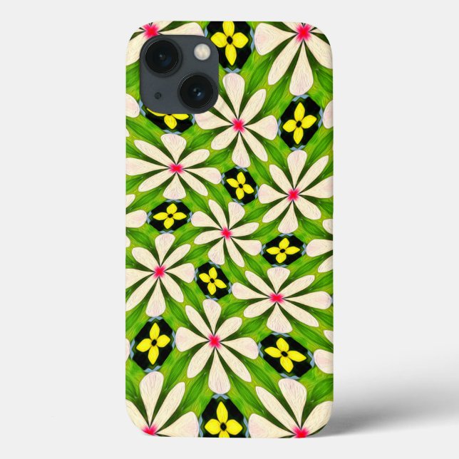 Ästhetische Blume Muster Case-Mate iPhone Hülle (Rückseite)