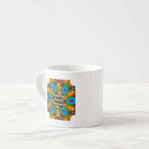 Ästhetische Blume Muster Espressotasse