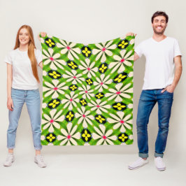 Ästhetische Blume Muster Fleecedecke