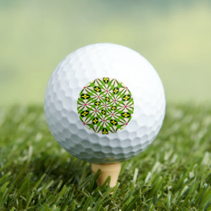 Ästhetische Blume Muster Golfball