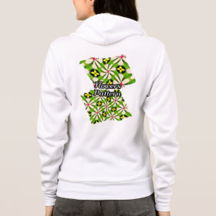 Ästhetische Blume Muster Hoodie