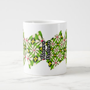 Ästhetische Blume Muster Jumbo-Tasse