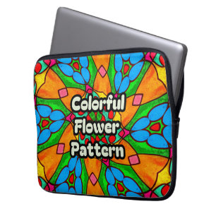 Ästhetische Blume Muster Laptopschutzhülle