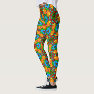 Ästhetische Blume Muster Leggings