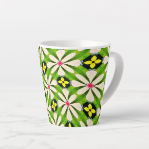 Ästhetische Blume Muster Milchtasse