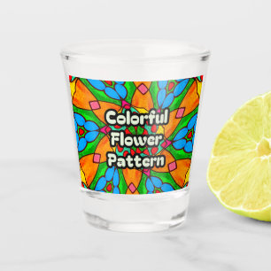 Ästhetische Blume Muster Schnapsglas