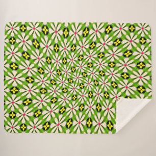 Ästhetische Blume Muster Sherpadecke