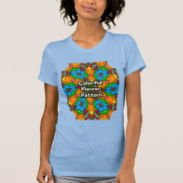 Ästhetische Blume Muster T-Shirt