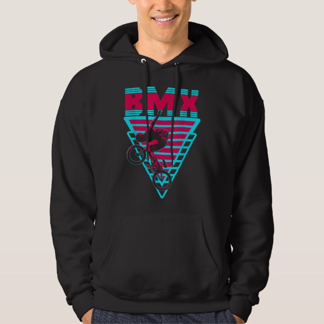 Ästhetische BMX Freestyle Biking Stunts Hoodie (Vorderseite)