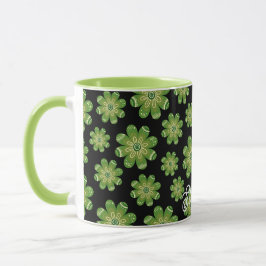 Ästhetische Bohemische Blume Geometrischer Name Sc Tasse