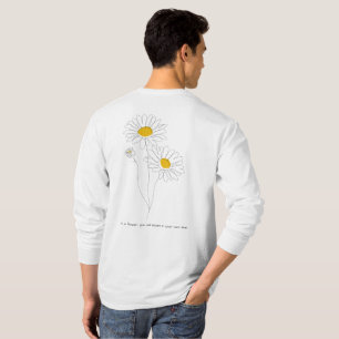 Ästhetische botanische Skizze - Geduld & Wachstum  T-Shirt