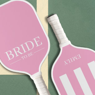 Ästhetische Country Club Bridge zu rosa Streifen Pickleball Schläger