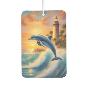 Ästhetische Dolphin Wave Lighthouse Dolphin Lover Autolufterfrischer