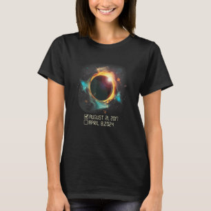 Ästhetische farbenfrohe totale Sonnenfinsternis-Ch T-Shirt