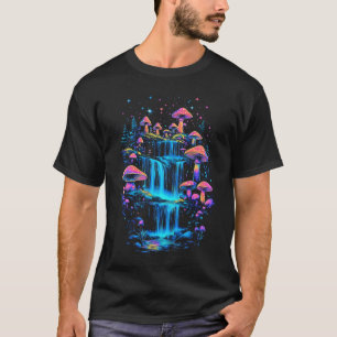Ästhetische Farbigkeit des Wasserfalles Pilz-Kerns T-Shirt