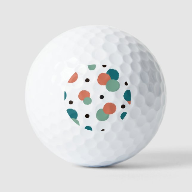 Ästhetische Farbpunkte Golfball (Vorderseite)