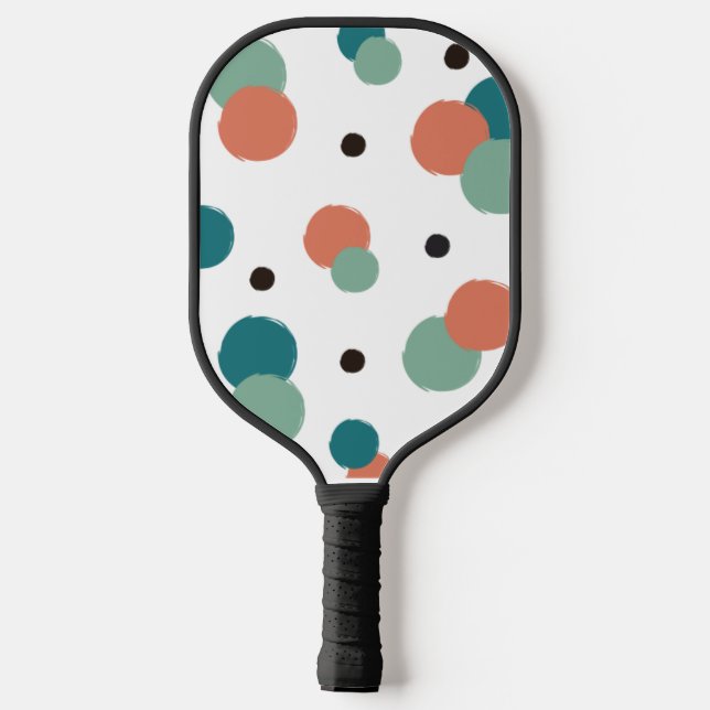 Ästhetische Farbpunkte Pickleball Schläger (Rückseite)