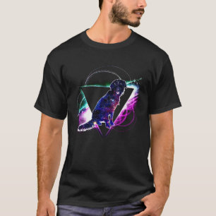 Ästhetische Galaxie Flat Coated Retriever T-Shirt