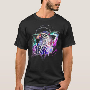 Ästhetische Galaxie Mullet Adler 4. Juli T-Shirt