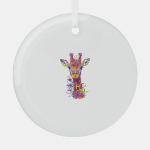 Ästhetische Giraffe Graphic Niedlich Giraffe Women Ornament Aus Glas