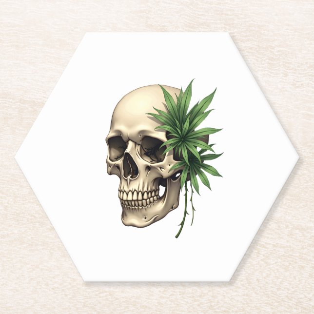 Ästhetische Goth Grunge Tropical Monsterer Leaf Untersetzer (Vorderseite)
