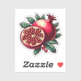 Ästhetische Granatapfelarbeit Aufkleber