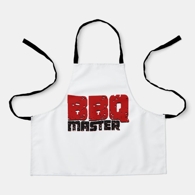 Ästhetische GRILLEN Masterdesign für Grillmeister Schürze (Vorderseite)